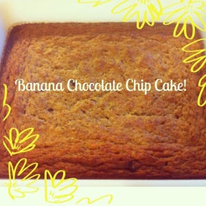 Banana Chocolate Chip Cake!
